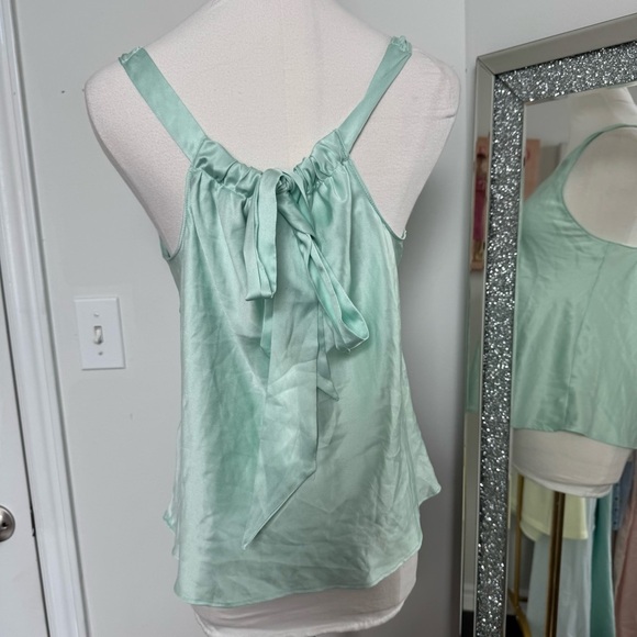 Victoria secret Mint Green Satin Women's Top mermaidcore fairy y2k coquette S - Picture 4 of 5